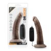 Dr. Skin - Dr. Dave - 7 Inch Vibrating Cock With Suction Cup - Chocolate
