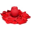 Mystic Rose Sucking and Vibrating Silicone Rose -  Red